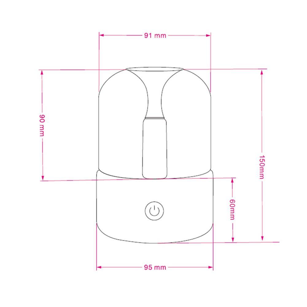ไฟตั้งโต๊ะ LED CARINI THX24903-CM 0.9 วัตต์ WARM WHITE สีครีม