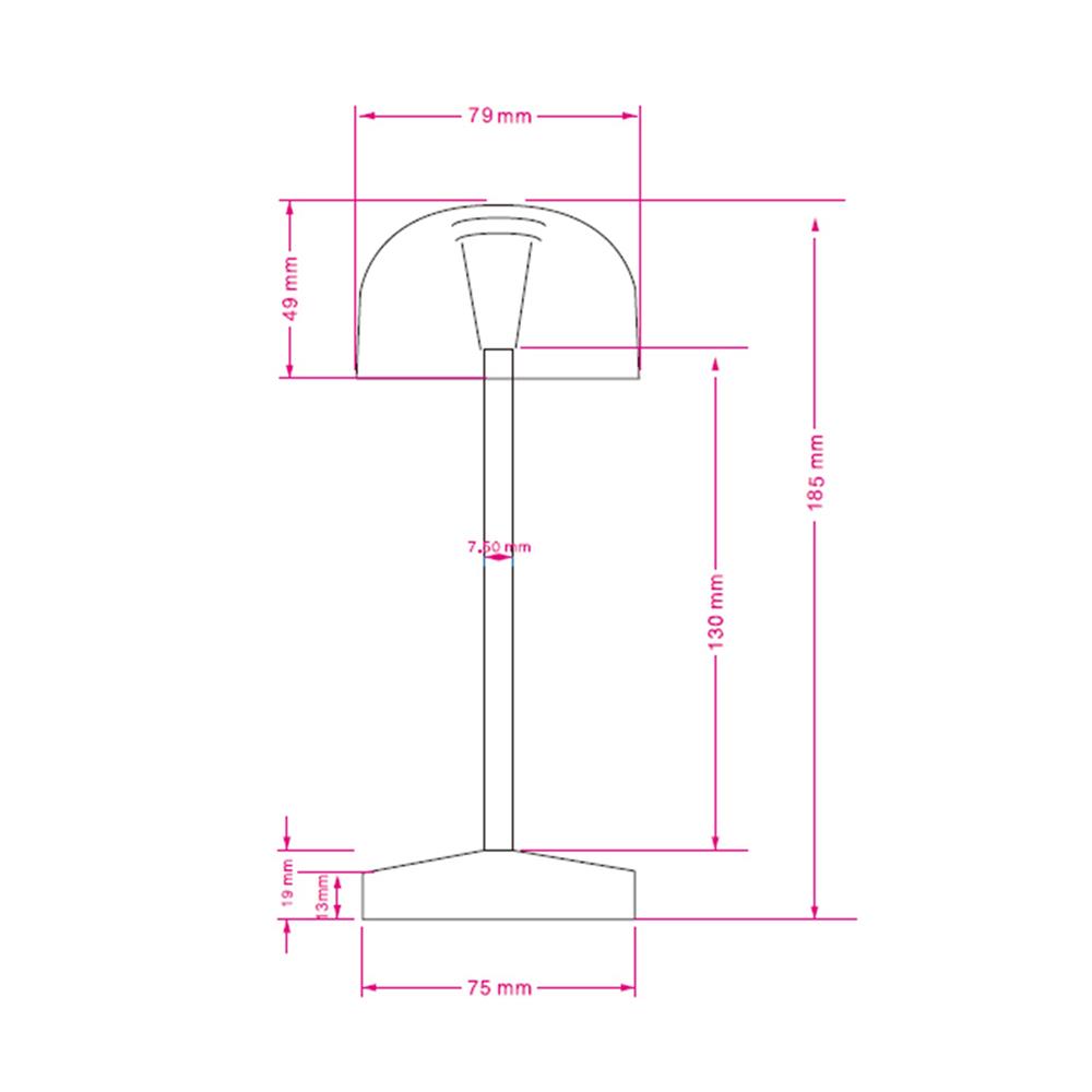 ไฟตั้งโต๊ะ LED CARINI TCW25401-BR 0.8 วัตต์ WARM WHITE สีน้ำตาล