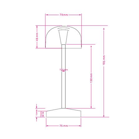 ไฟตั้งโต๊ะ LED CARINI TCW25401-BR 0.8 วัตต์ WARM WHITE สีน้ำตาล_4