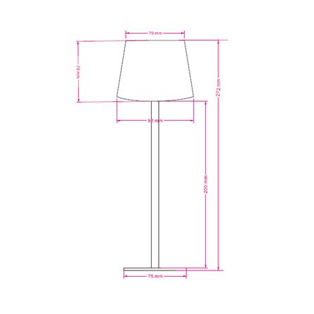 ไฟตั้งโต๊ะ LED CARINI TCW25505-BK 1.2 วัตต์ DAYLIGHT/COOL WHITE/WARM WHITE สีดำ_3