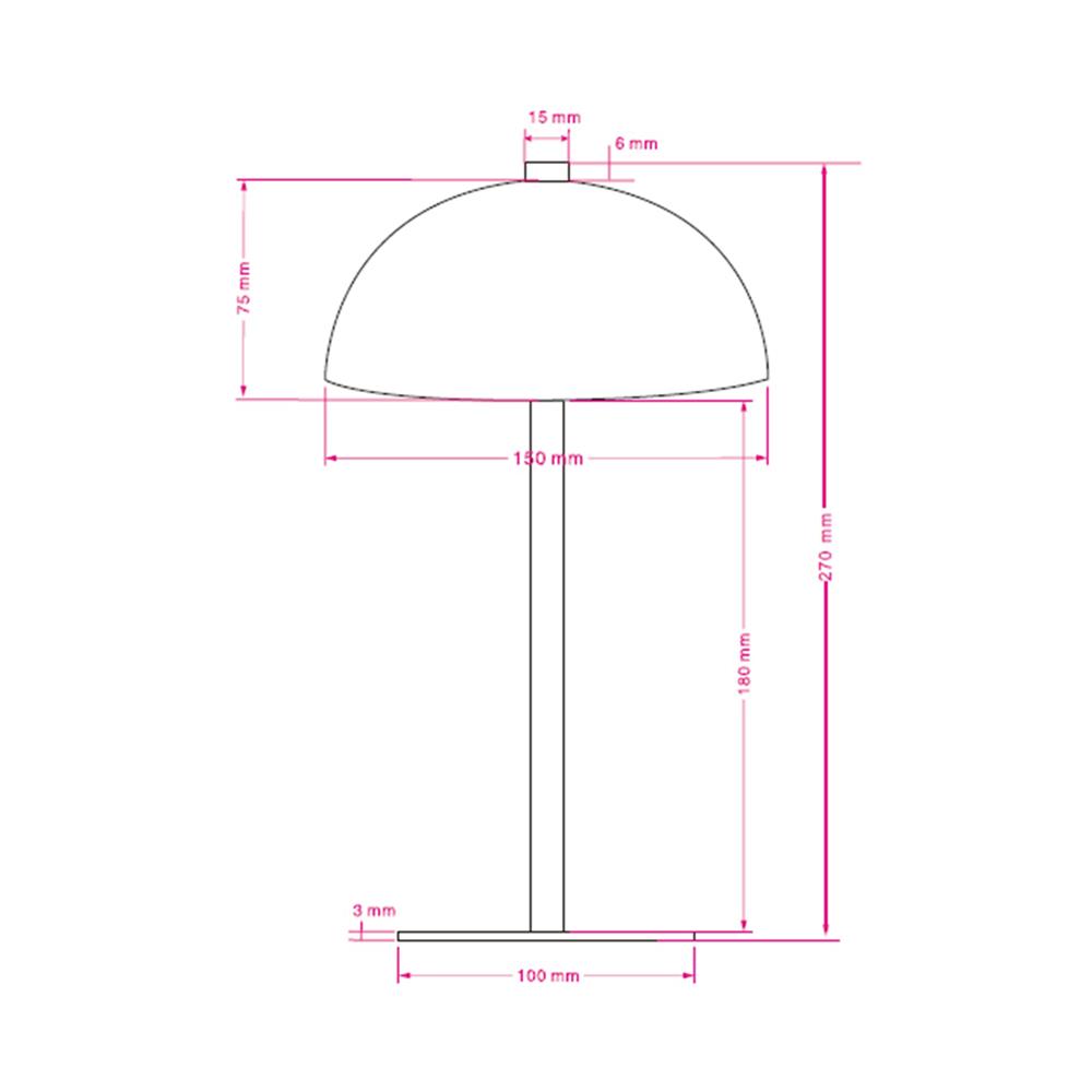 ไฟตั้งโต๊ะ LED CARINI TCW25504-BK 1.2 วัตต์ WARM WHITE สีดำ