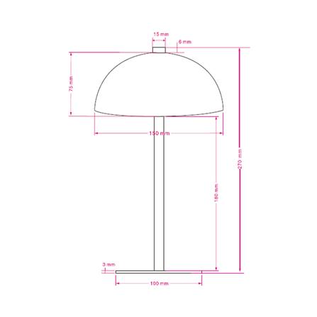 ไฟตั้งโต๊ะ LED CARINI TCW25504-BK 1.2 วัตต์ WARM WHITE สีดำ_3