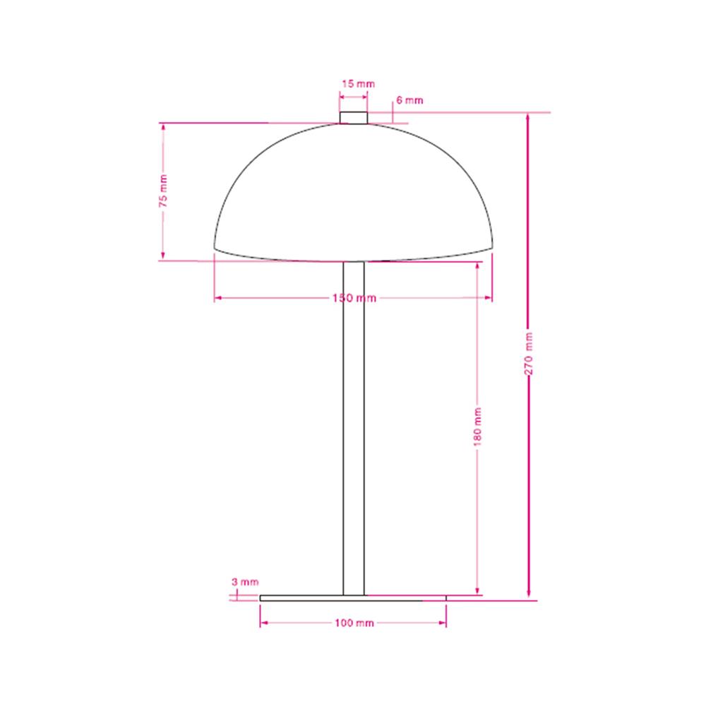 ไฟตั้งโต๊ะ LED CARINI TCW25504-WH 1.2 วัตต์ WARM WHITE สีขาว