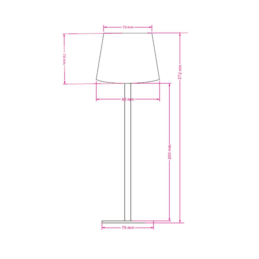 ไฟตั้งโต๊ะ LED CARINI TCW25505-WH 1.2 วัตต์ DAYLIGHT/COOL WHITE/WARM WHITE สีขาว