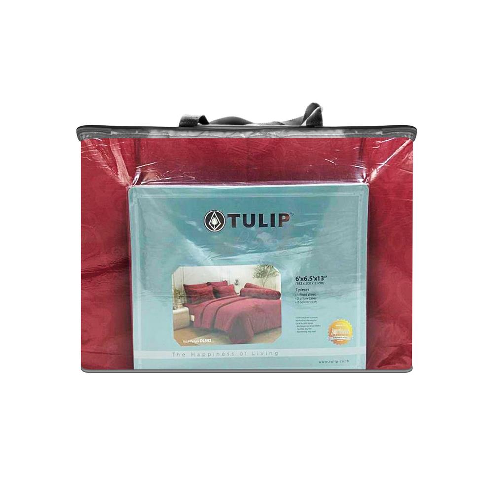 ชุดผ้าปูที่นอน 6 ฟุต (ชุด 6 ชิ้น) TULIP DELIGHT 60239-DL592