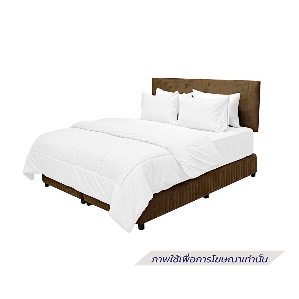 ชุดผ้าปูที่นอน 5 ฟุต (ชุด 6 ชิ้น) PICASSO BASIC ENJOY JASMINE WHITE