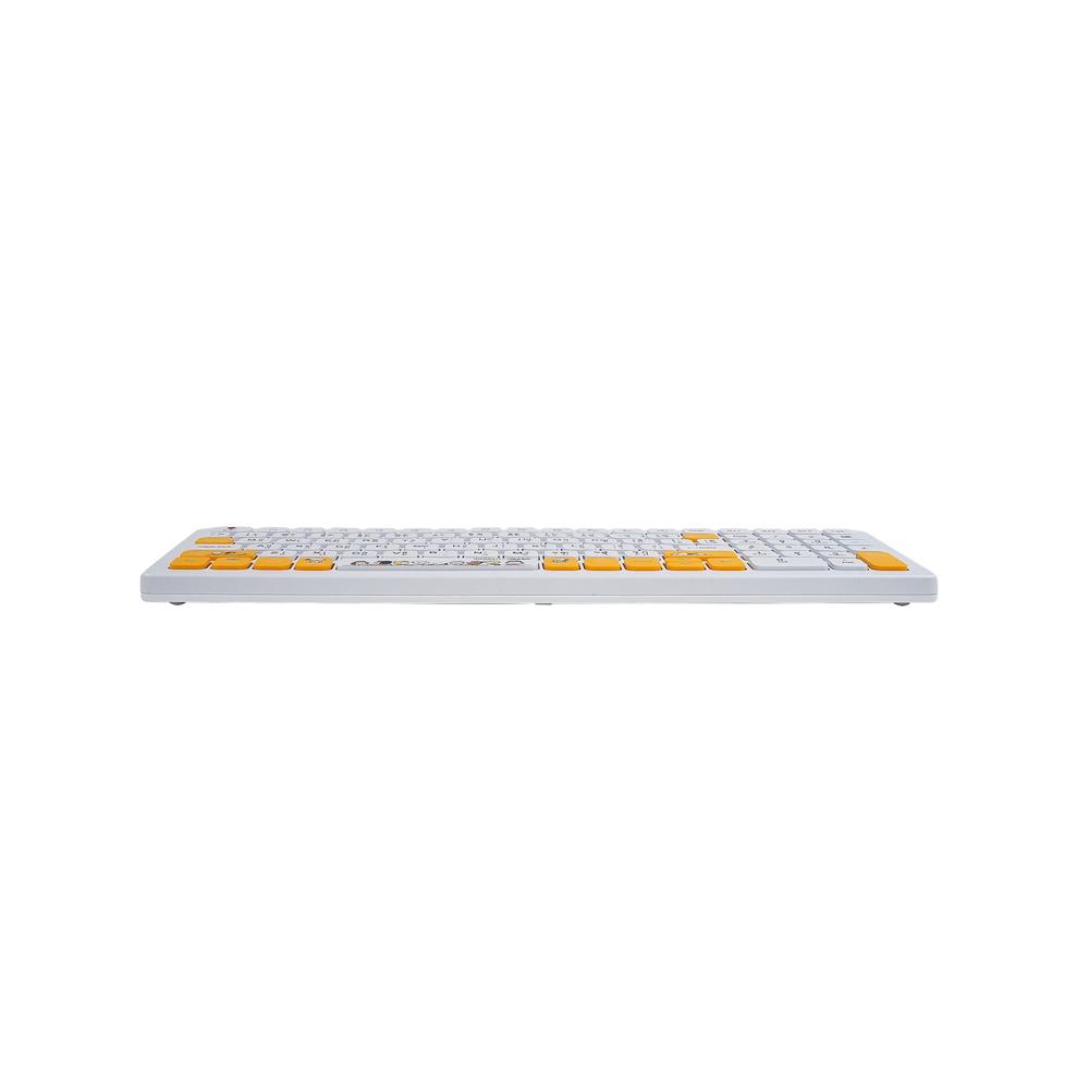 ชุดคีย์บอร์ดและเมาส์ไร้สาย ANITECH SNP-PA814 ลายสนูปปี้ สีขาว