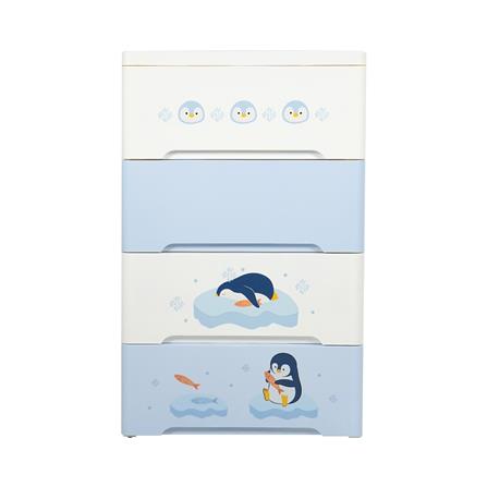 ตู้ลิ้นชัก 4 ชั้น STACKO LITTLE-P 57.6x40x92.7ซม. สีฟ้า/ขาว_2