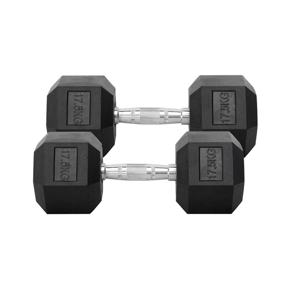 ดัมเบลหกเหลี่ยม IRONTEC HEX 17.5 กก. (แพ็ก 2 ชิ้น)