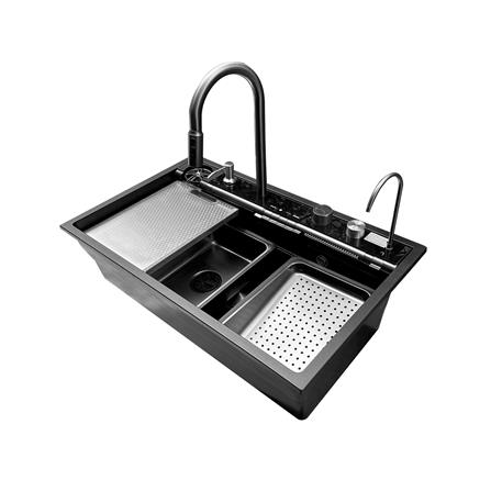 ซิงค์ฝัง 1 หลุม S-FLO NL0105 SM8050G สีดำ_3