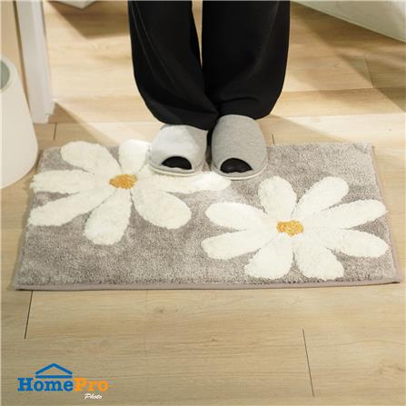 พรม HOME LIVING STYLE DAISY 45X70 ซม. สีเทา_4