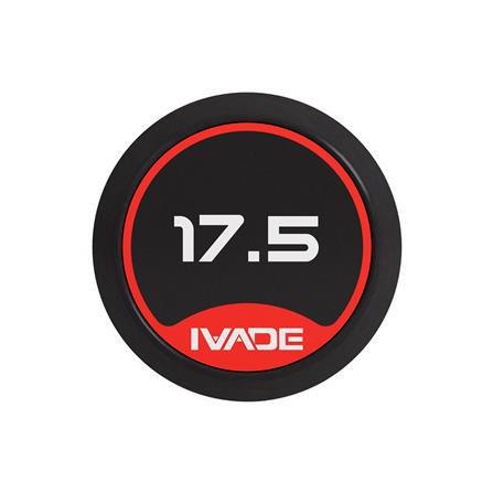 บาร์เบลแกนหยักหุ้มยาง IVADE 17.5 กก. (1 ชิ้น)_6
