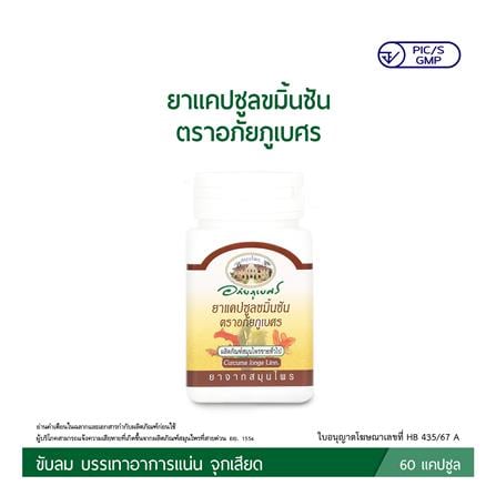 ยาแคปซูลขมิ้นชัน ตราอภัยภูเบศร (60 แคปซูล)_2
