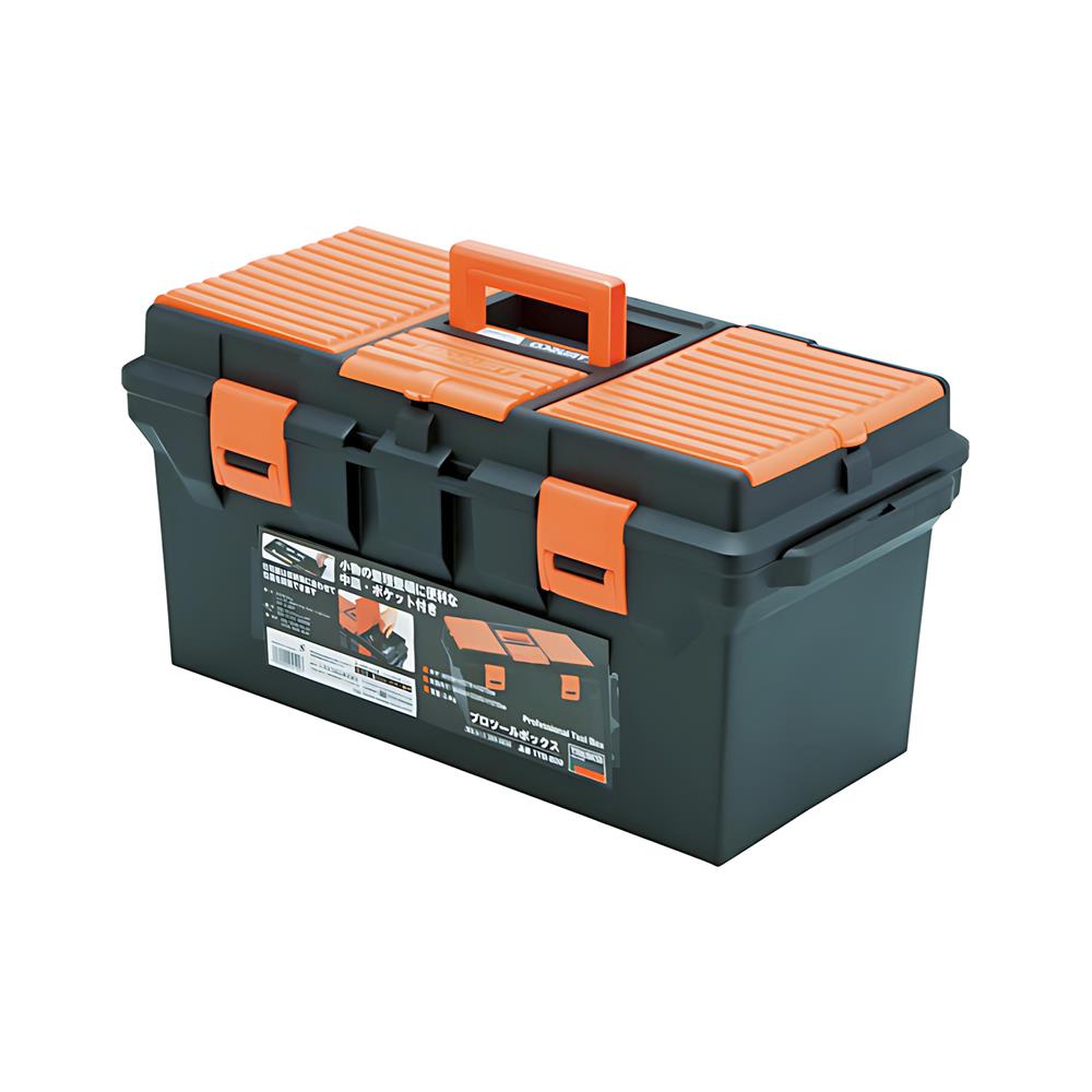 กล่องเครื่องมือพลาสติก TRUSCO TTB-800 สีดำ-ส้ม