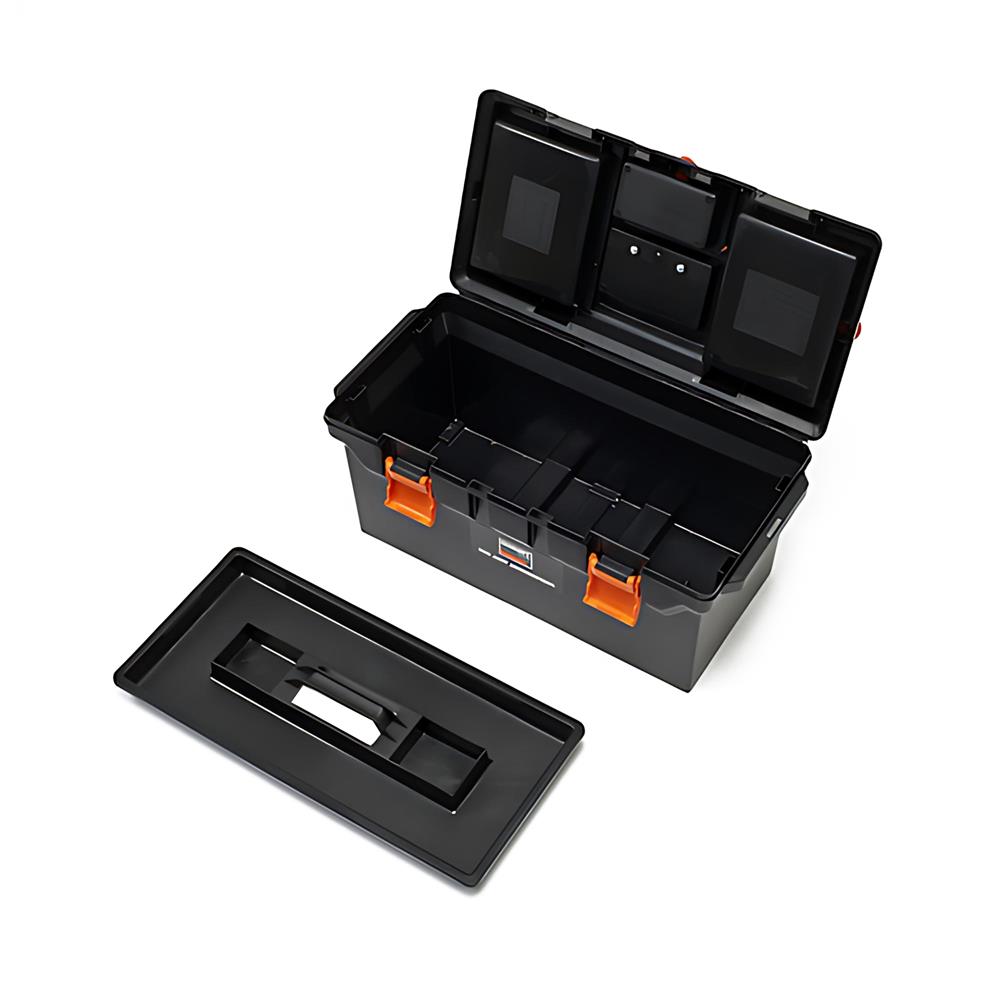 กล่องเครื่องมือพลาสติก TRUSCO TTB-800 สีดำ-ส้ม