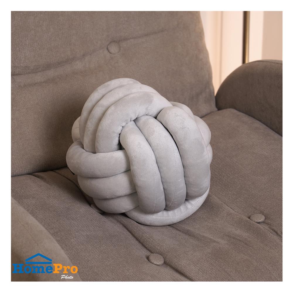 หมอนอิง HOME LIVING STYLE KNOT BALL 10x10 นิ้ว สีเทา
