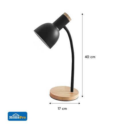 ไฟอ่านหนังสือ CARINI WT023-B สีดำ/ลายไม้_6