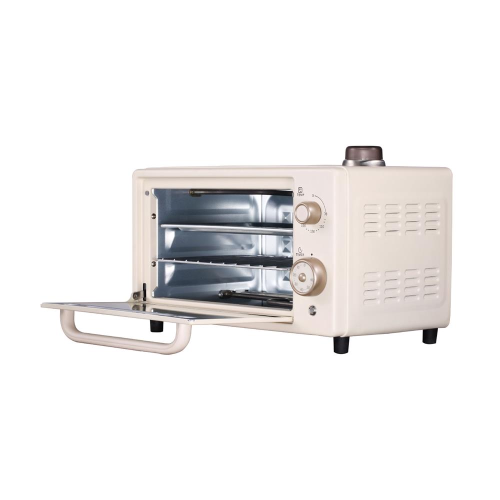 เตาอบเล็กแมนนวล COMPRO CP-V60 12 ลิตร สีครีม