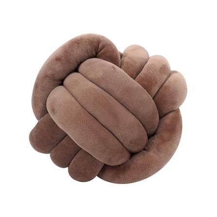 หมอนอิง HOME LIVING STYLE KNOT BALL 10x10 นิ้ว สีน้ำตาล_0