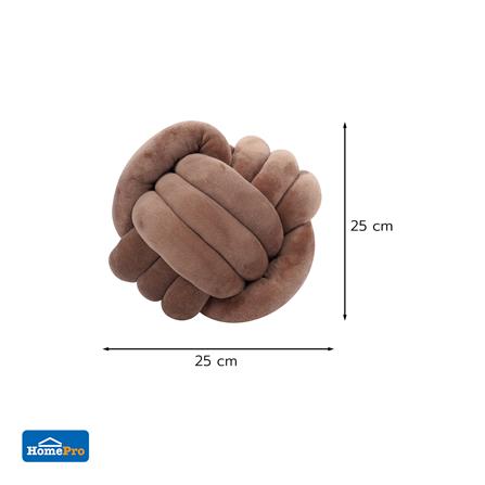 หมอนอิง HOME LIVING STYLE KNOT BALL 10x10 นิ้ว สีน้ำตาล_5