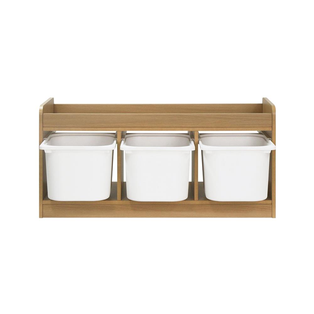 ตู้ลิ้นชักเก็บของ 3 ช่อง FURDINI TORI BOX 96 ซม. สี NATURAL OAK/ขาว