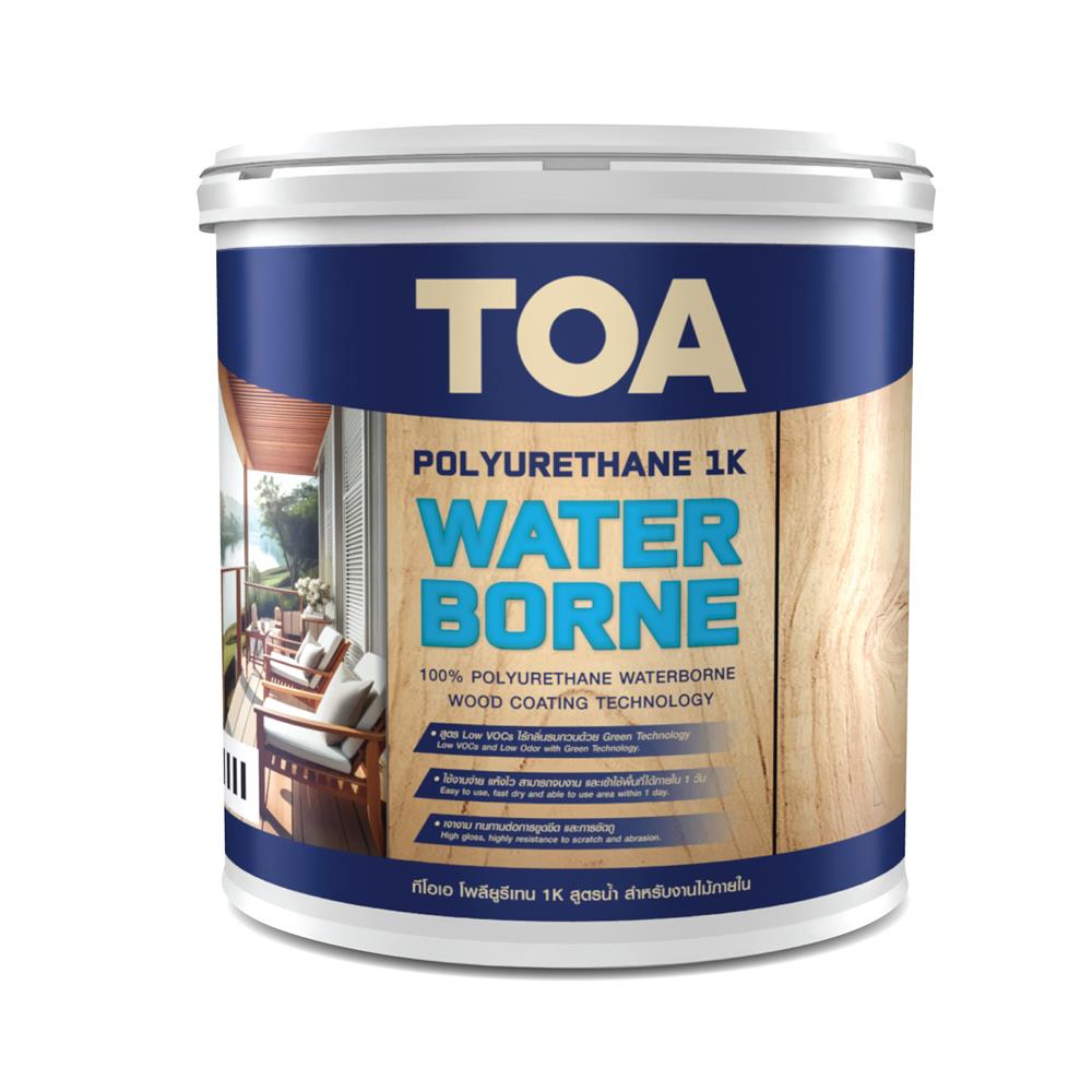 โพลียูรีเทนภายใน ชนิดด้าน TOA 1K WATER BORNE WP02 สีใส 1 แกลลอน