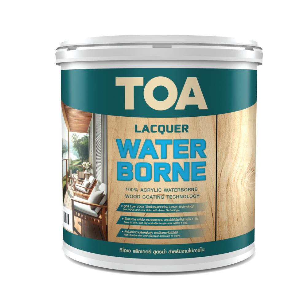 แล็กเกอร์ ชนิดเงา TOA WATER BORNE WT5000 สีใส 1 แกลลอน