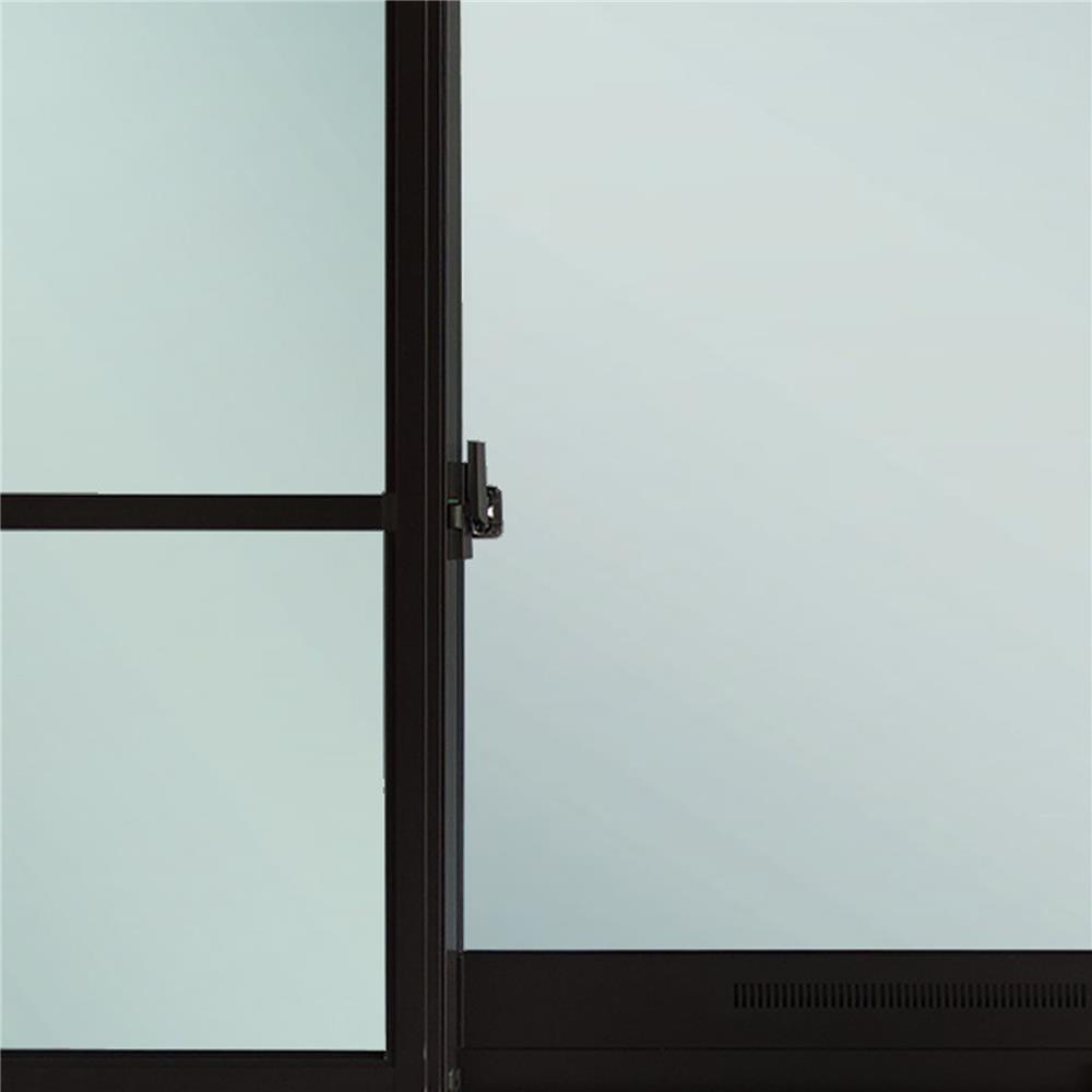 หน้าต่างบานเลื่อนอะลูมิเนียม S-F-S พร้อมมุ้งลวด SANKYOALUMI J-TRUST VENTILATION 240x110 ซม. สีดำ