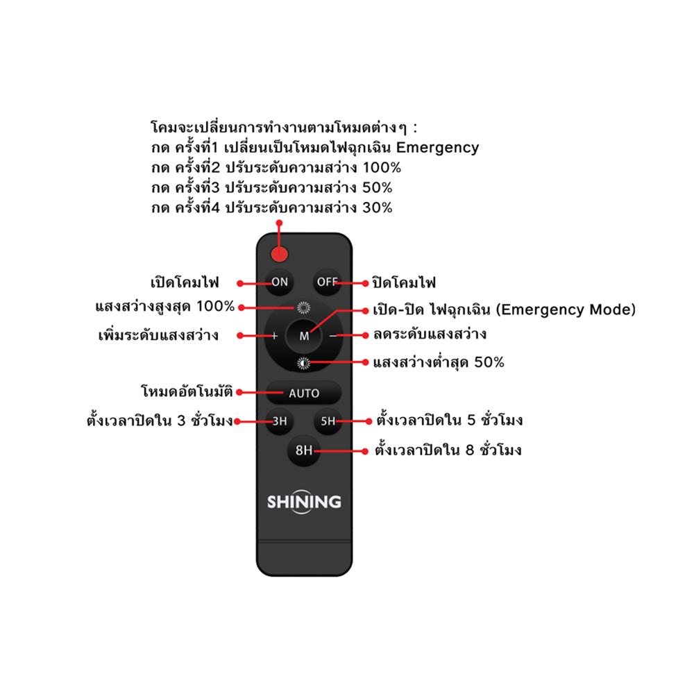 สปอตไลท์ SOLAR SHINING GALAXY PRO 270 วัตต์ WARM WHITE สีดำ
