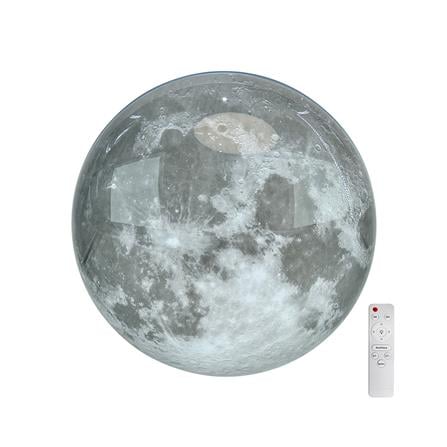 ไฟเพดาน LED STARLIGHT MOON 04-SL-23445-500 72 วัตต์ DAYLIGHT/COOL WHITE/WARM WHITE 19 นิ้ว สีขาว/เทา_0