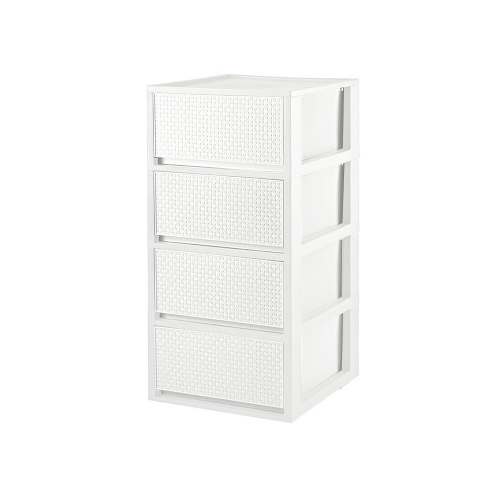 ตู้ลิ้นชัก 4 ชั้น DKW SAAN 34.2x36.5x68.5 ซม. สีขาว