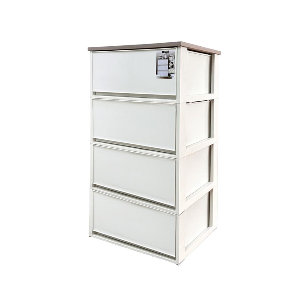 ตู้ลิ้นชัก 4 ชั้น DKW MODULAR 53.5x36.5x90.5 ซม. สีขาว
