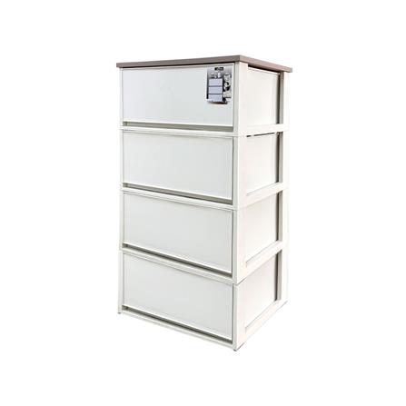 ตู้ลิ้นชัก 4 ชั้น DKW MODULAR 53.5x36.5x90.5 ซม. สีขาว_0
