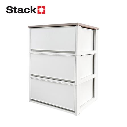 ตู้ลิ้นชัก 3 ชั้น STACKO MODULAR 53.5x36.5x68 ซม. สีขาว_0
