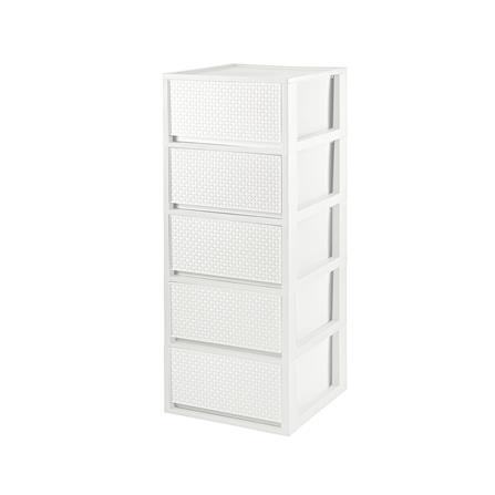 ตู้ลิ้นชัก 5 ชั้น DKW SAAN 34.2x36.5x85.4 ซม. สีขาว_0