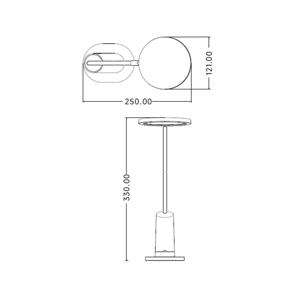 ไฟอ่านหนังสือ LED CARINI LA-H738-1 4 วัตต์ COOL WHITE สีขาว