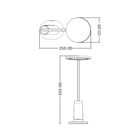 ไฟอ่านหนังสือ LED CARINI LA-H738-1 4 วัตต์ COOL WHITE สีขาว_3