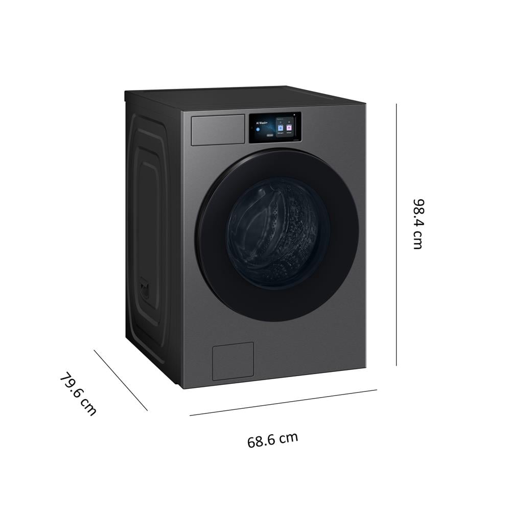เครื่องซักอบฝาหน้า SAMSUNG WD90F21BCSST 21/11 กก. อินเวอร์เตอร์ สีดำ