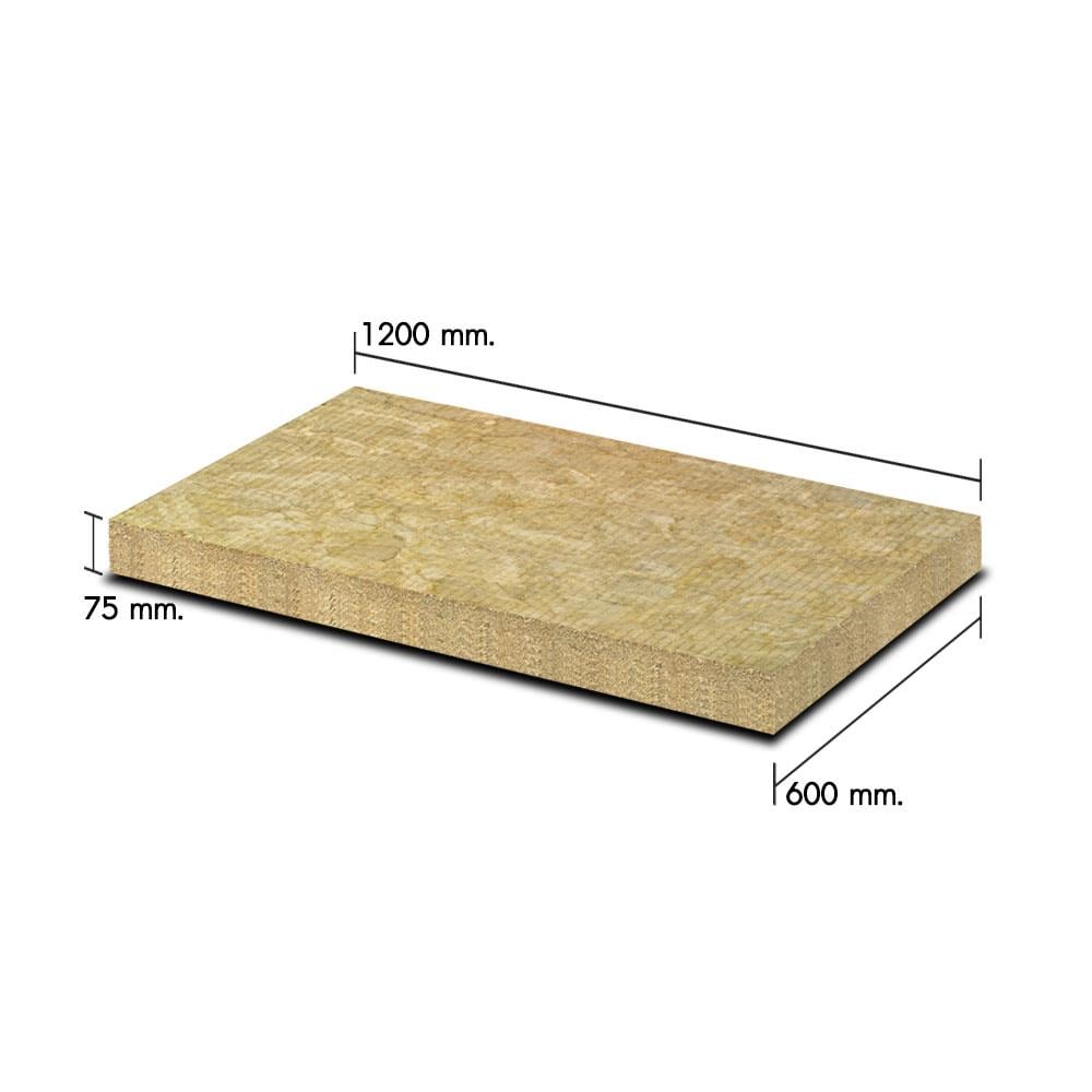 ฉนวนกันเสียง ROCKWOOL SAFE N SILENT PRO 330 หนา 3 นิ้ว 60x7.5x120 ซม. (แพ็ก 4 ชิ้น)