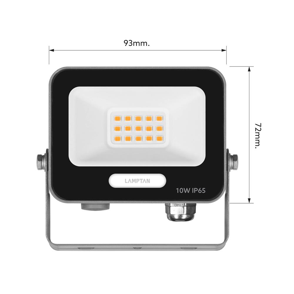 สปอตไลท์ภายนอก LED LAMPTAN FULLUX 10 วัตต์ WARM WHITE