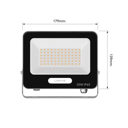 สปอตไลท์ภายนอก LED LAMPTAN FULLUX 50 วัตต์ WARM WHITE_8