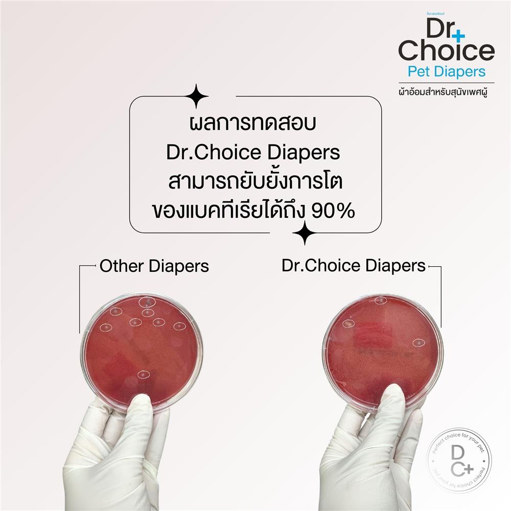 ผ้าอ้อมสุนัข DR.CHOICE MALE DOG DIAPER SIZE S (แพ็ก 15 ชิ้น)