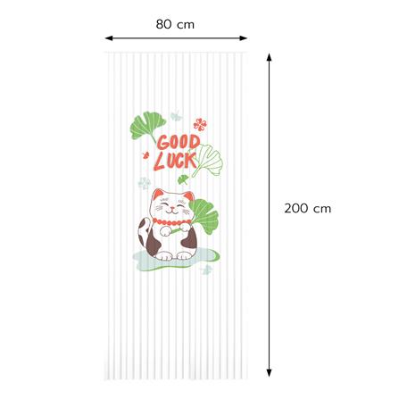 มู่ลี่ PVC HOME LIVING STYLE GOOD LUCK 80X200 ซม. สีขาว-เขียว_4