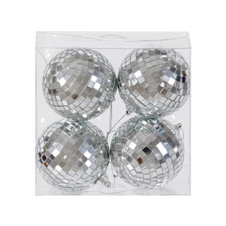 ชุดบอลตกแต่ง SIAMXMAS 8 ซม. สีเงิน (แพ็ก 4 ชิ้น)_2