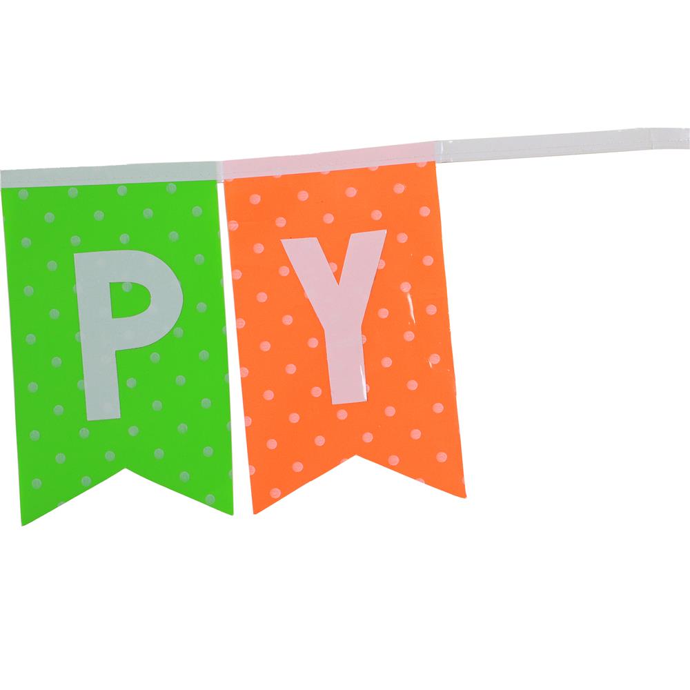 ป้ายตกแต่ง HAPPY NEW YEAR SIAMXMAS 150x15 ซม. ลายจุด