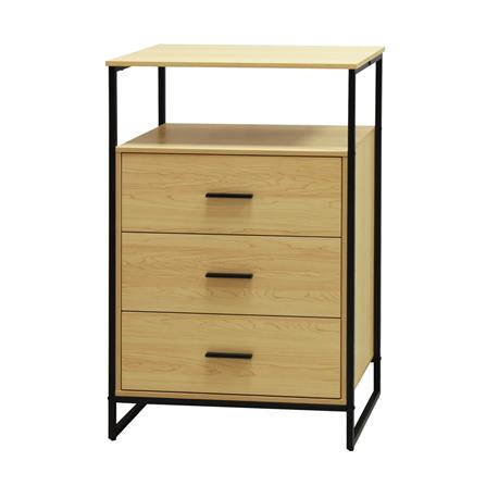 ตู้ลิ้นชัก 3 ลิ้นชัก FURDINI ZENO 60 ซม. สี NATURAL/ดำ_0