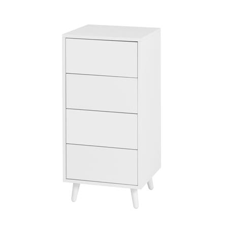 ตู้ลิ้นชัก 4 ลิ้นชัก FURDINI VIVO 40 ซม. สีขาว_0