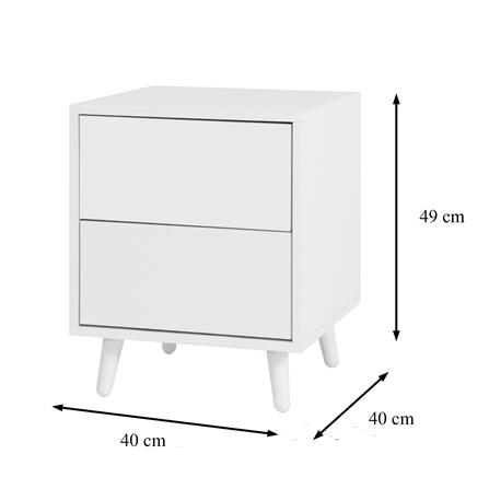 ตู้ลิ้นชัก 2 ลิ้นชัก FURDINI VIVO 40 ซม. สีขาว_2