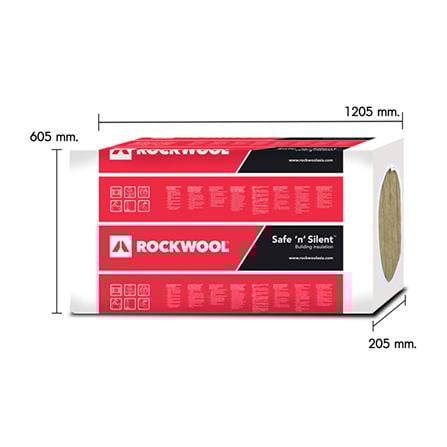 ฉนวนกันเสียง ROCKWOOL SAFE N SILENT PRO 350 หนา 2 นิ้ว 60x5x120 ซม. (แพ็ก 4 ชิ้น)_3