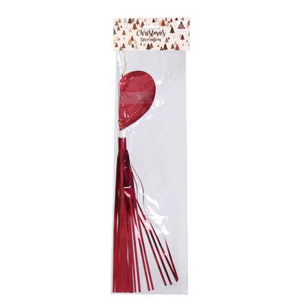 ของตกแต่ง หัวใจห้อยพู่แฟนซี SIAMXMAS 40 ซม. สีแดง_1